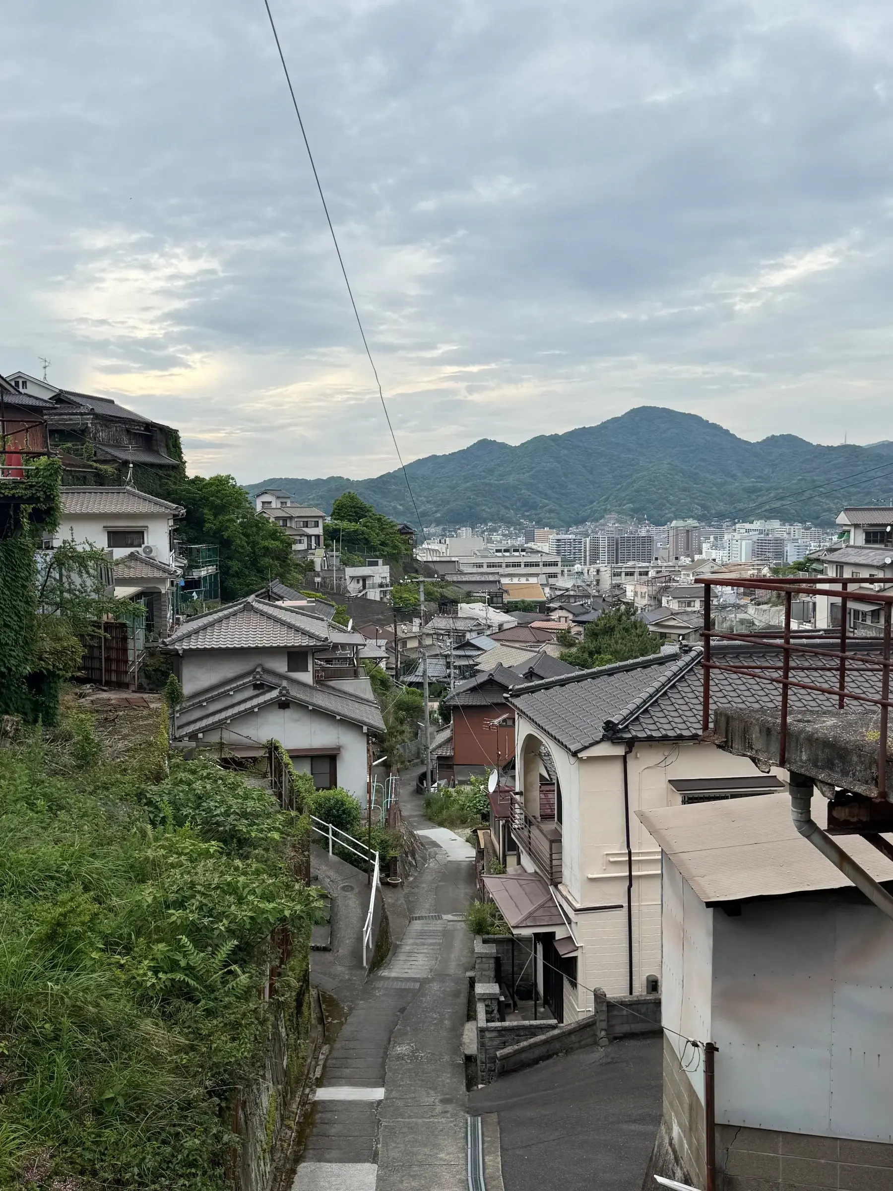 The homestay was along a large hill overlooking the port. Super neat, dense urban architecture design.