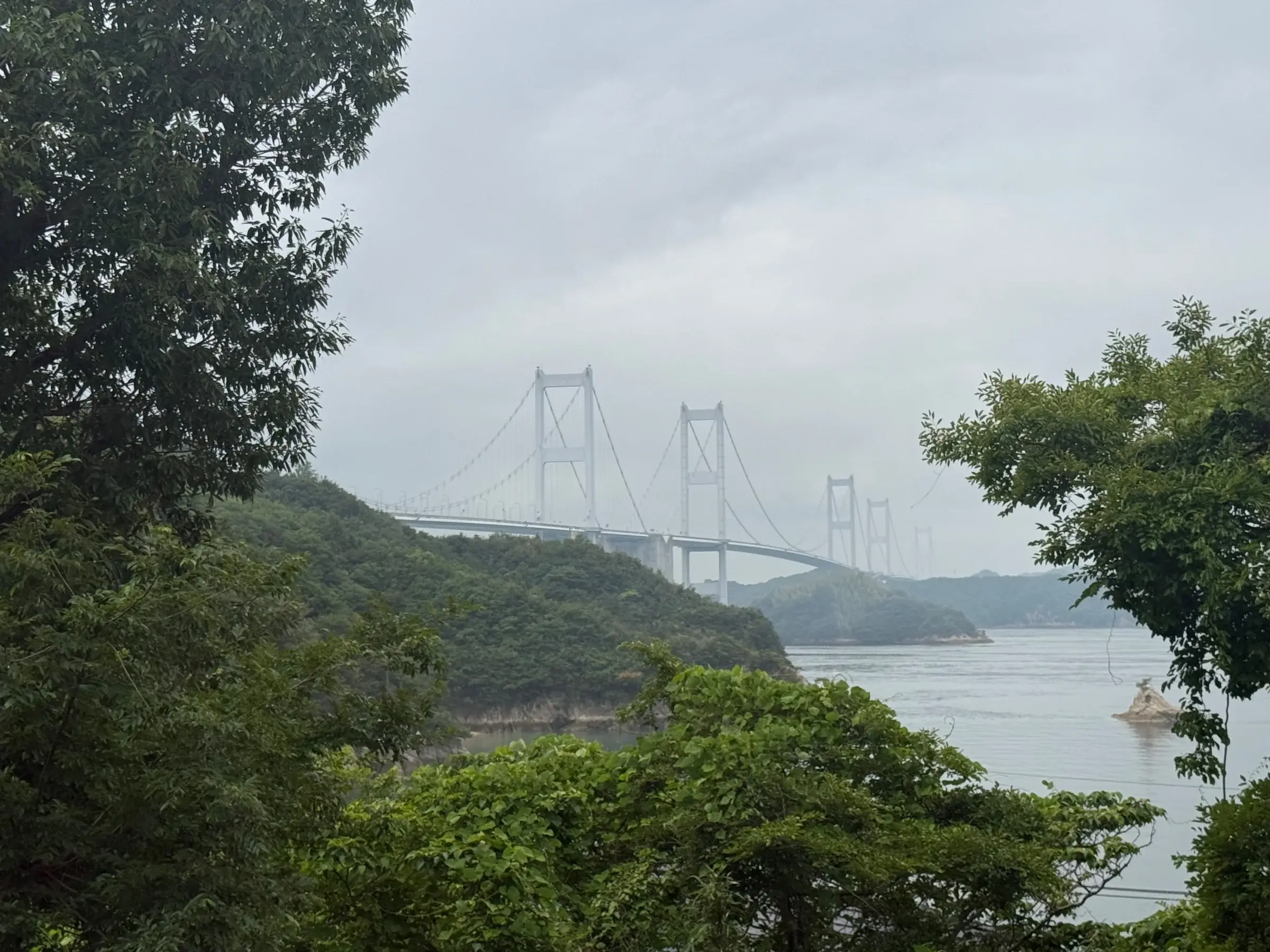 Kurushika Kaiko bridge in the distance. It’s pretty close, but it looks far away in the photo